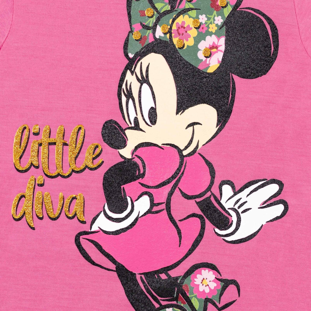 Disney Minnie Mouse T-Shirt and Leggings Outfit Set - imagikids