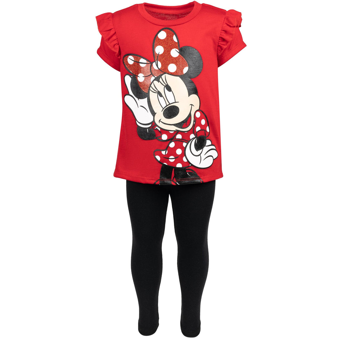 Disney Minnie Mouse T-Shirt and Leggings Outfit Set - imagikids