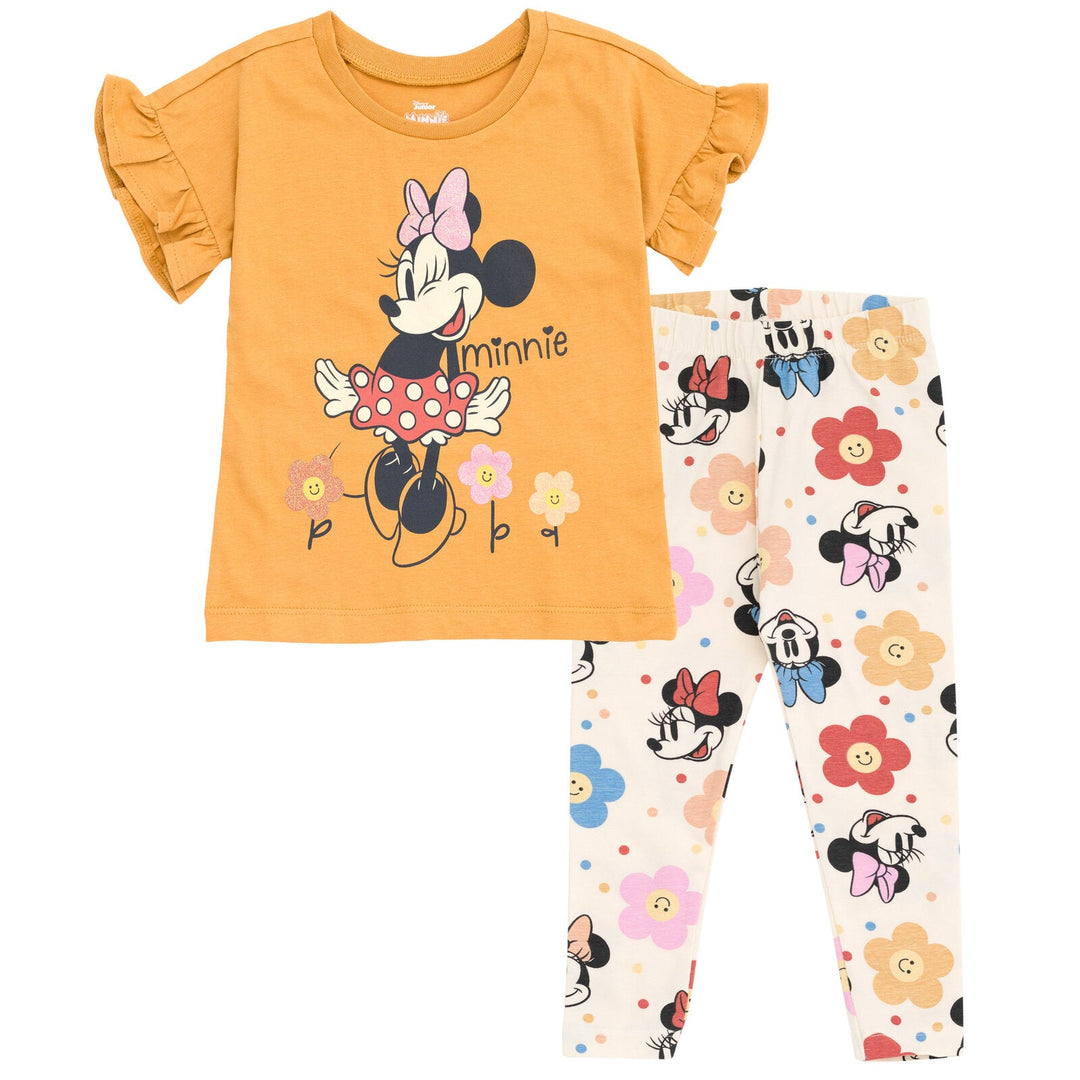 Disney Minnie Mouse T-Shirt and Leggings Outfit Set - imagikids