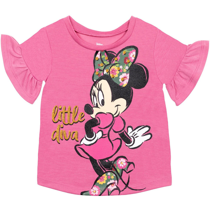 Disney Minnie Mouse T-Shirt and Leggings Outfit Set - imagikids