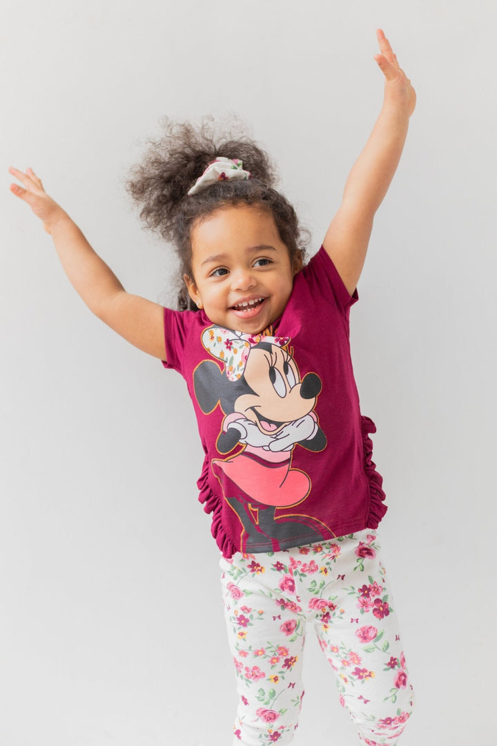 Disney Minnie Mouse T-Shirt and Leggings Outfit Set - imagikids