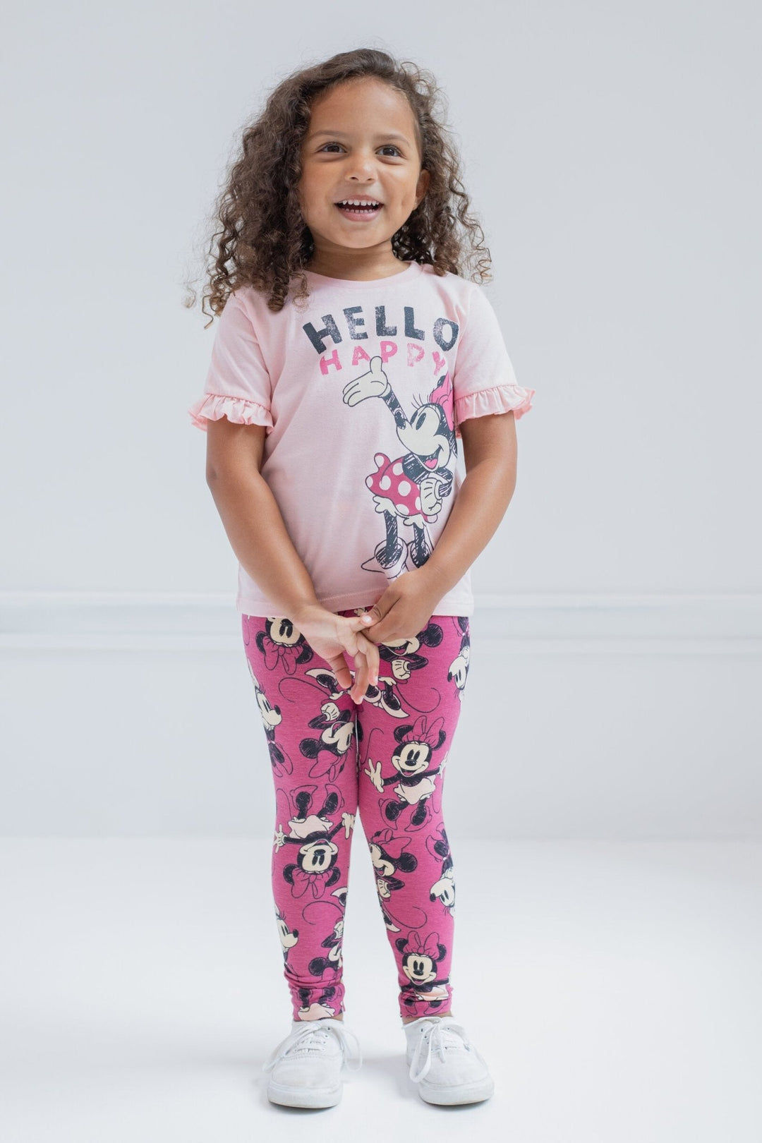 Disney Minnie Mouse T-Shirt and Leggings Outfit Set - imagikids