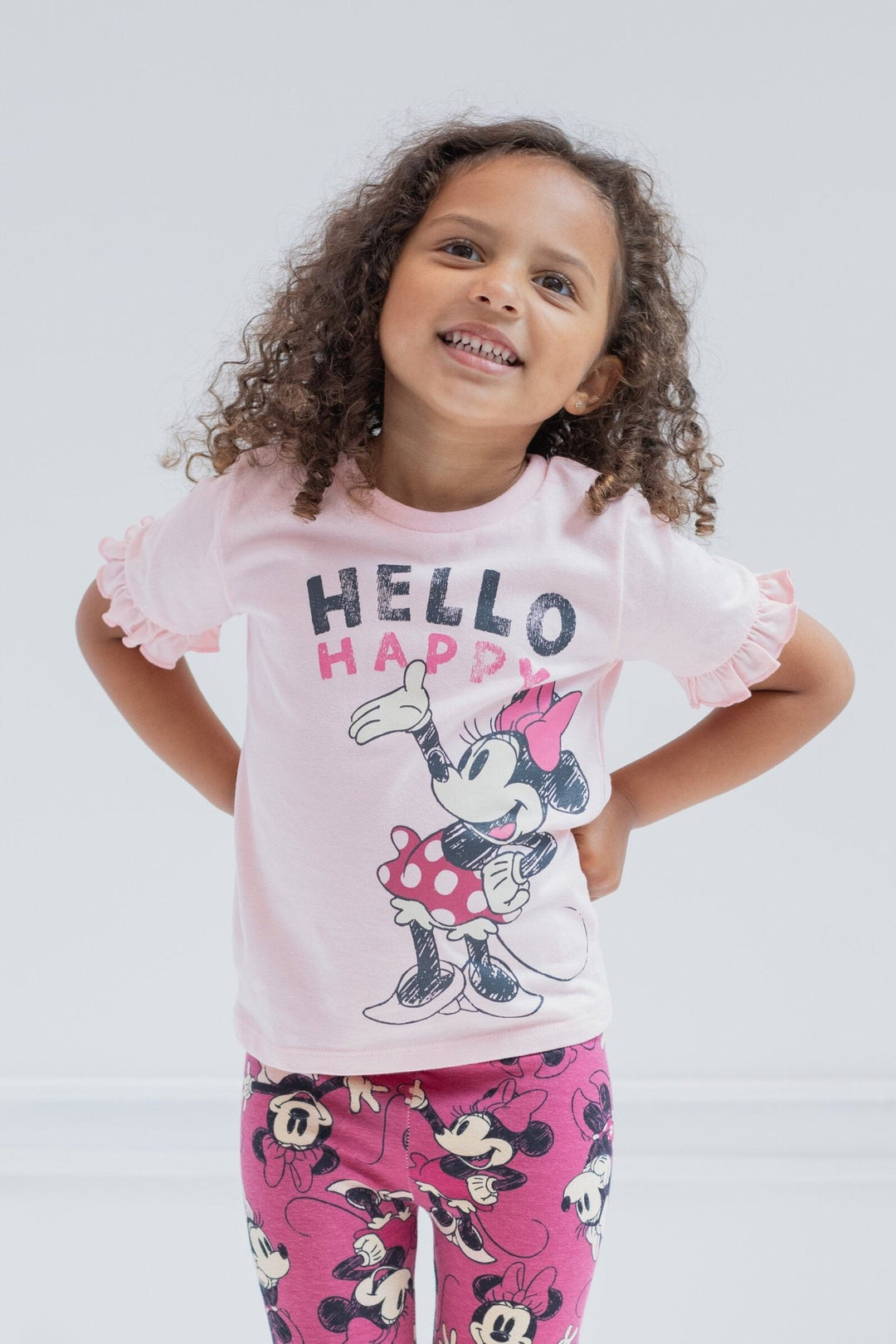 Disney Minnie Mouse T-Shirt and Leggings Outfit Set - imagikids