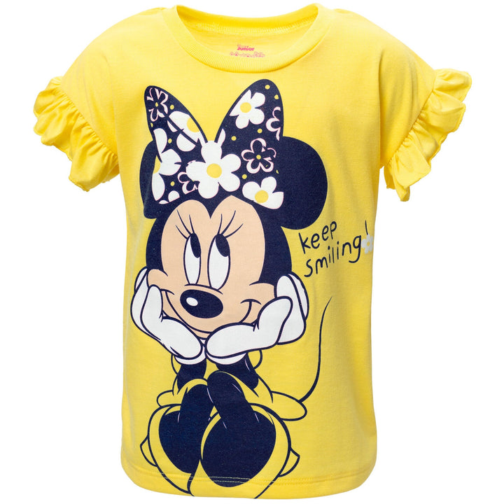 Disney Minnie Mouse T-Shirt and Twill Shorts Outfit Set - imagikids