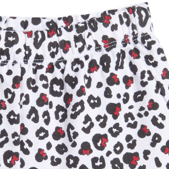 Disney Minnie Mouse T-Shirt French Terry Shorts and Scrunchie 3 Piece Outfit Set - imagikids