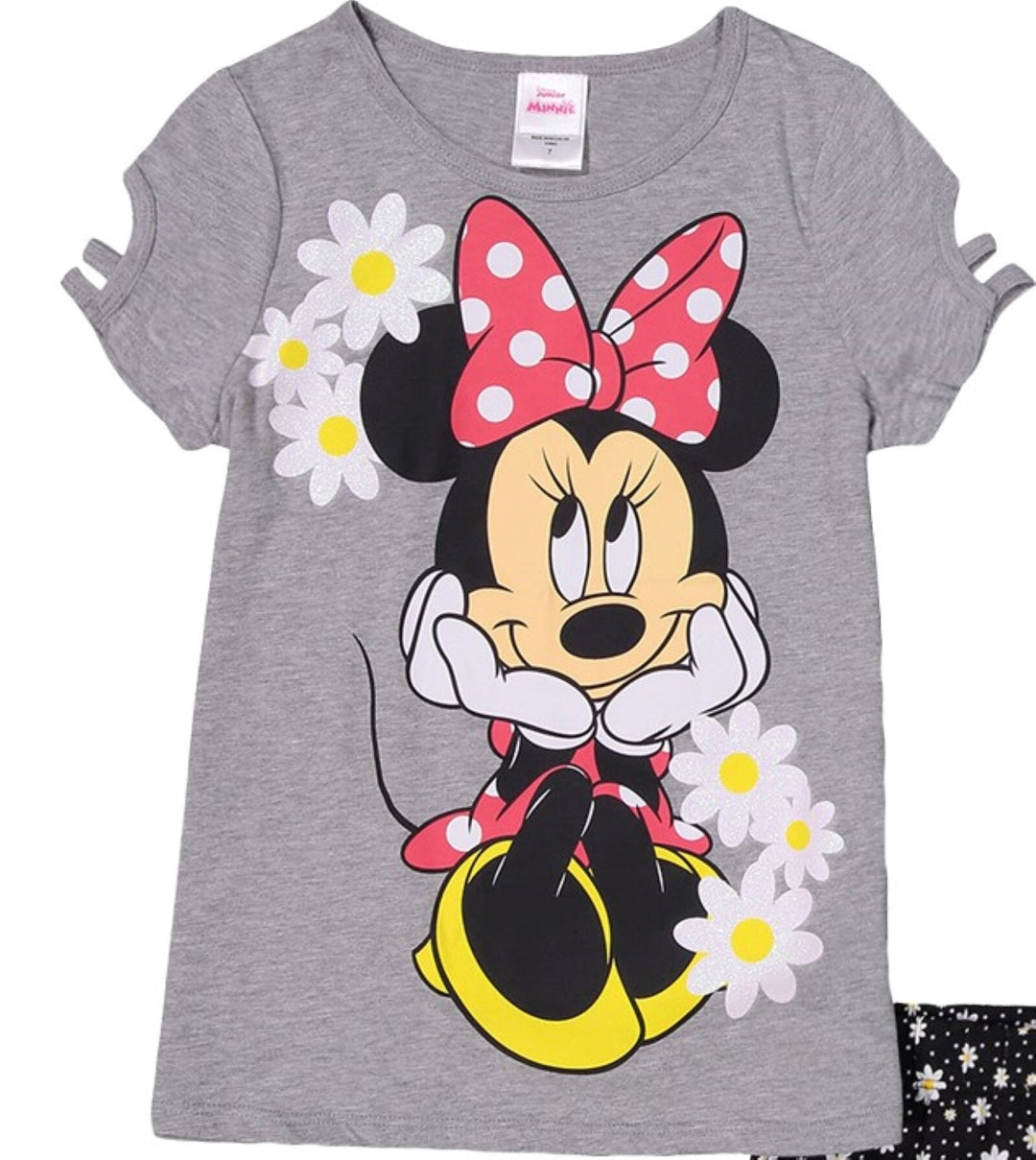 Disney Minnie Mouse T-Shirts Leggings and Shorts 4 Piece Outfit Set - imagikids