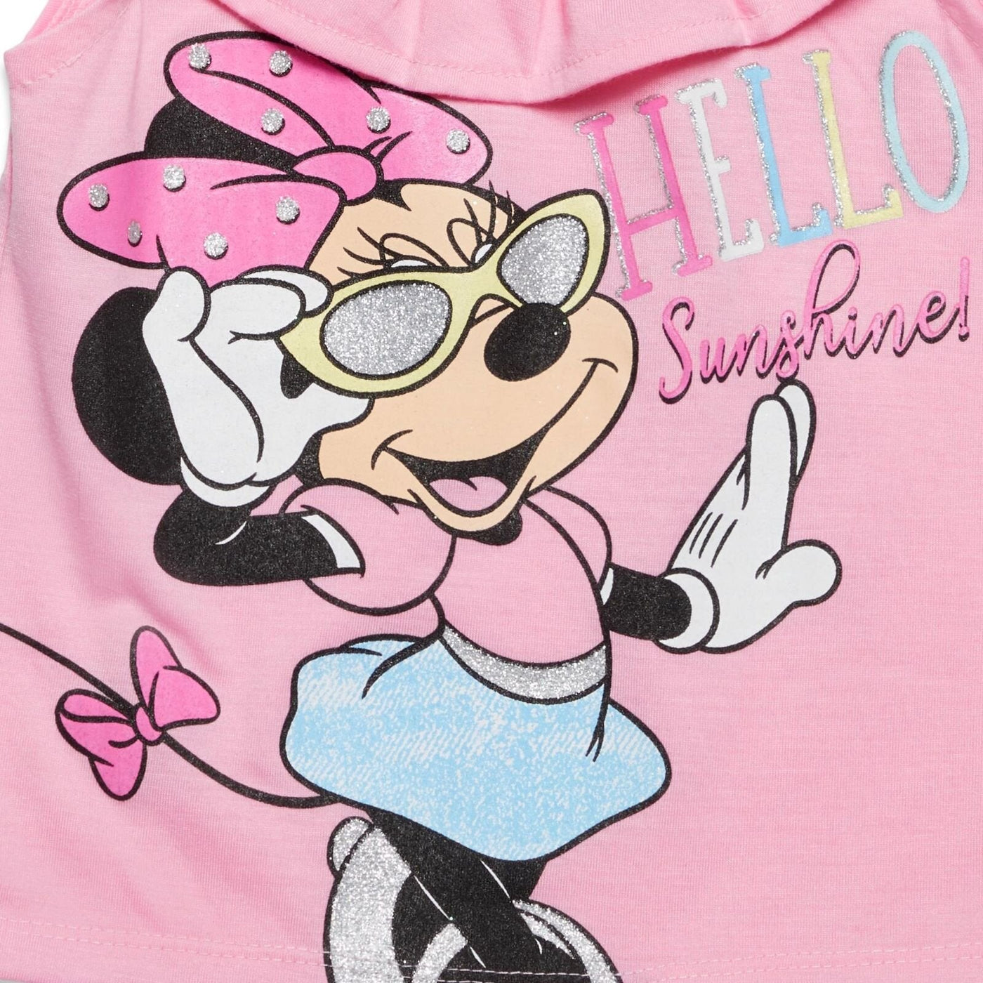 Disney Minnie Mouse Tank Top and Twill Shorts Outfit Set - imagikids