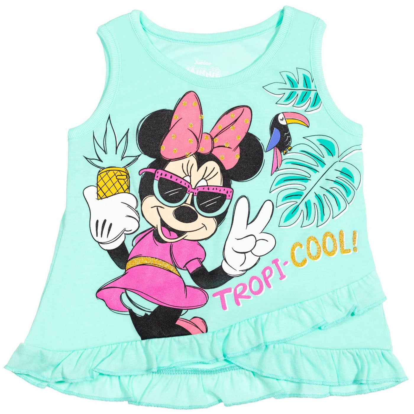 Disney Minnie Mouse Tank Top French Terry Shorts and Scrunchie 3 Piece - imagikids