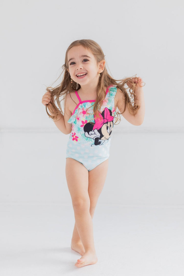 Disney Minnie Mouse UPF 50+ One Piece Bathing Suit - imagikids