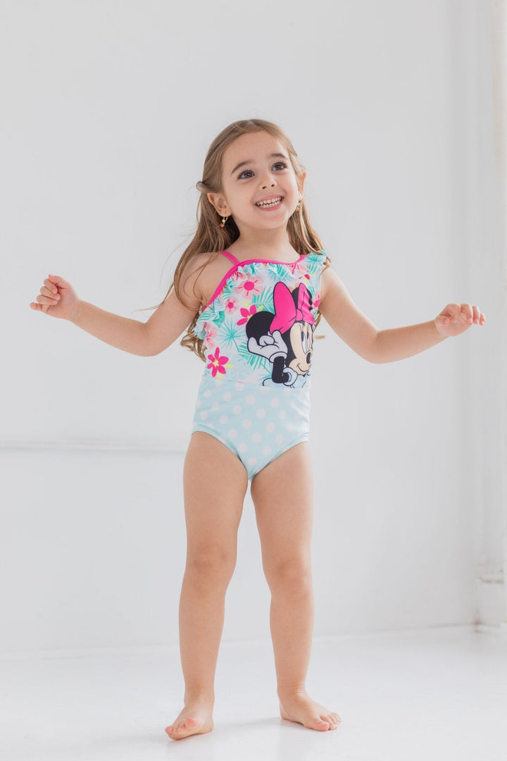 Disney Minnie Mouse UPF 50+ One Piece Bathing Suit - imagikids