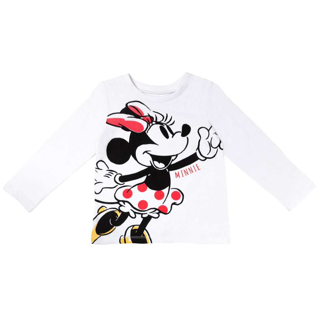 Disney Minnie Mouse Vest Cosplay T-Shirt and Leggings 3 Piece Outfit Set - imagikids