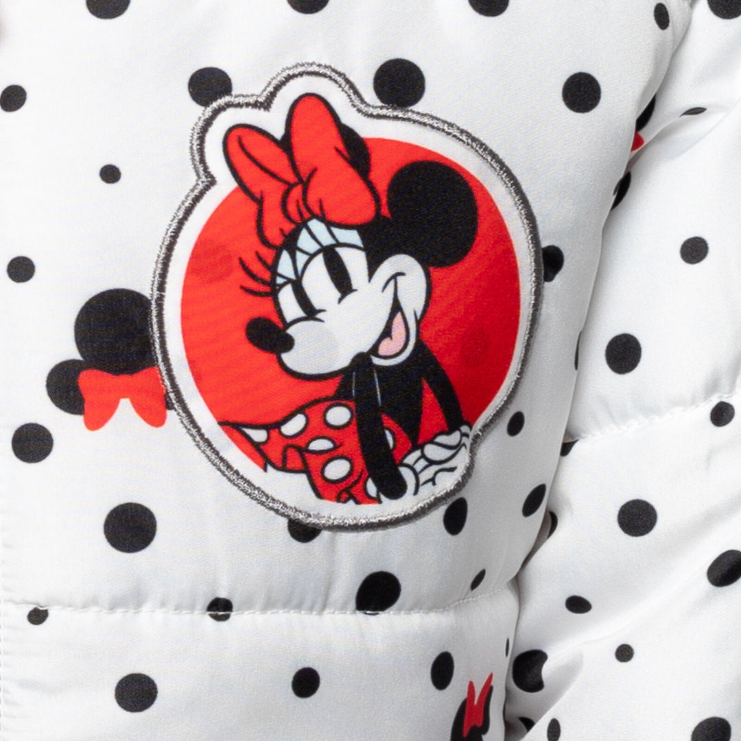 Disney Minnie Mouse Zip Up Winter Coat Puffer Jacket - imagikids