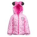 Disney Minnie Mouse Zip Up Winter Coat Puffer Jacket