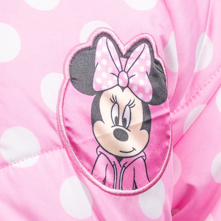 Disney Minnie Mouse Zip Up Winter Coat Puffer Jacket - imagikids