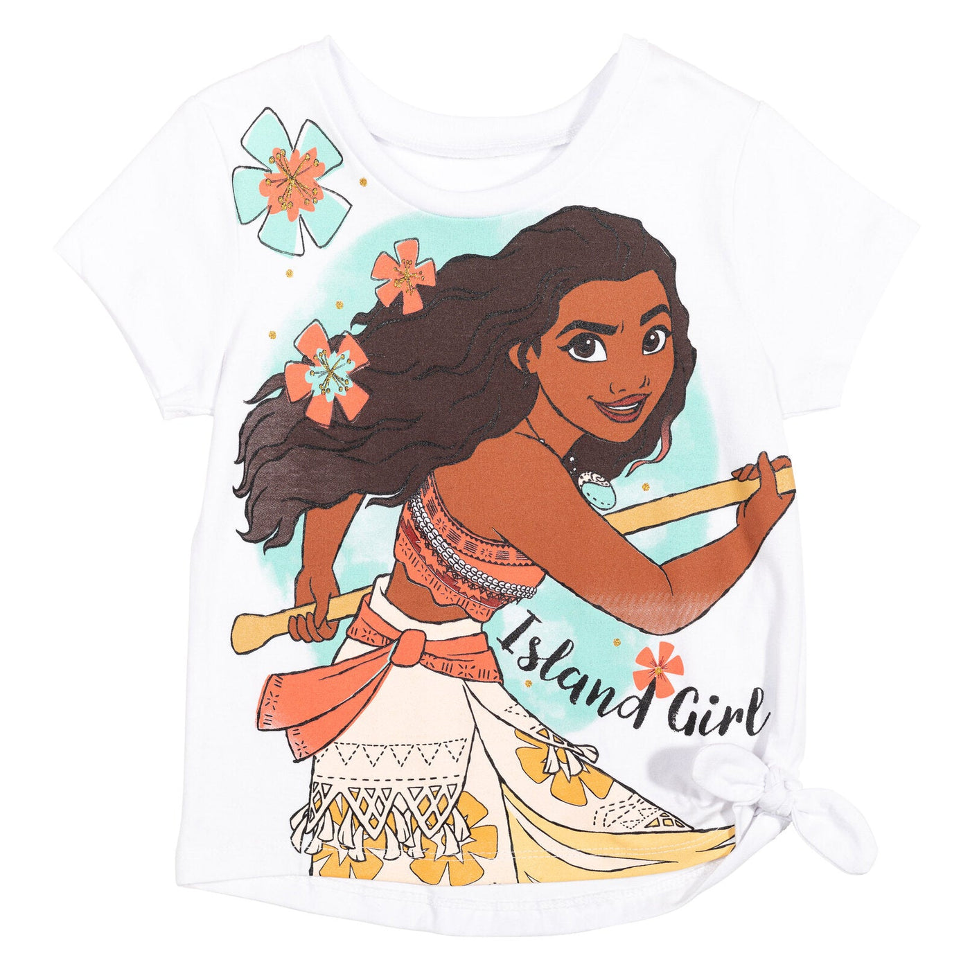 Disney Moana T-Shirt and Dolphin Active French Terry Shorts Outfit Set - imagikids