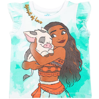 Disney Moana T-Shirt and French Terry Shorts Outfit Set - imagikids