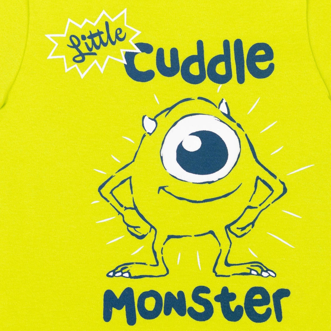 monsters inc shirt toddler Disney Monsters Inc. Mike Wazowski Bodysuit Pants and Hat 3 Piece Outfit Set 6-9 Months