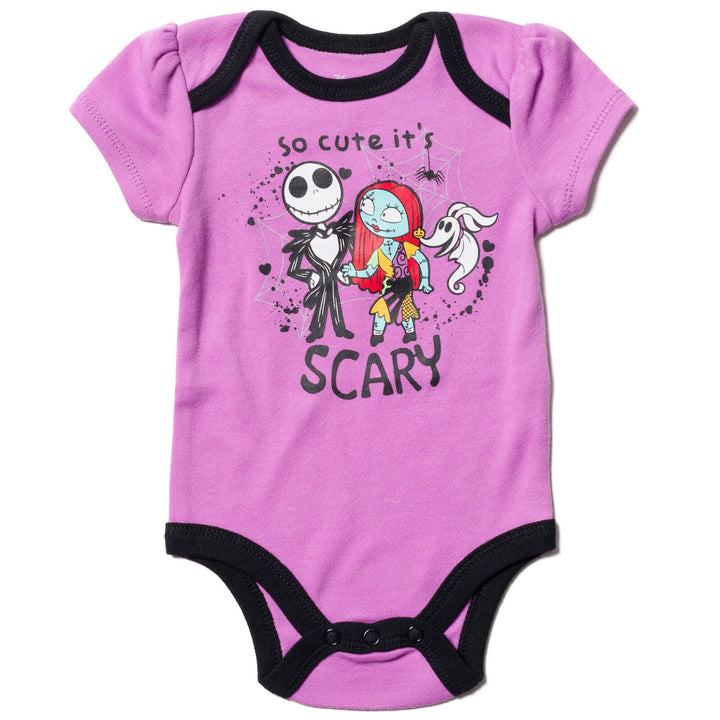 Disney Nightmare Before Christmas Bodysuit Pants and Headband 3 Piece Outfit Set - imagikids