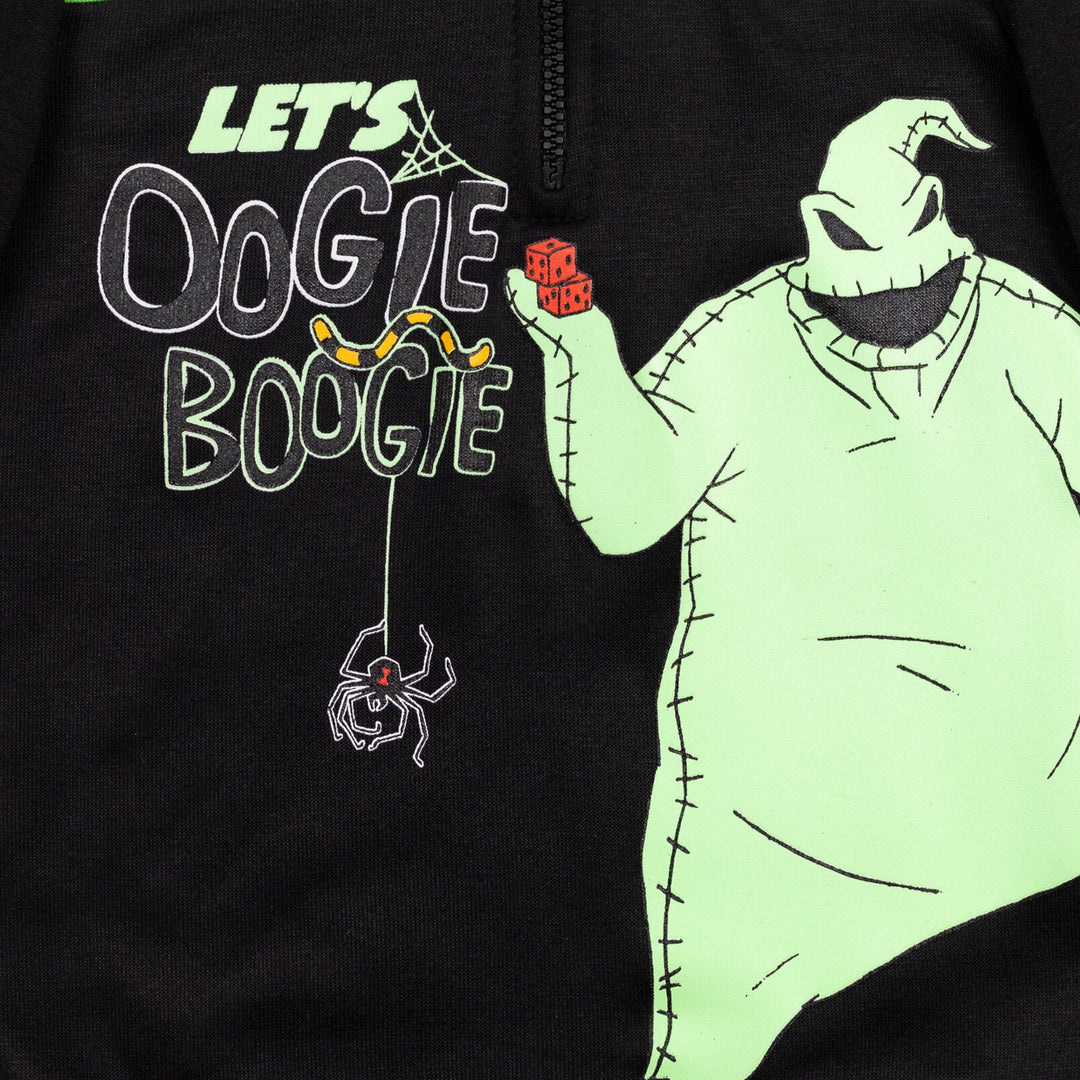 Disney Nightmare Before Christmas Fleece Half Zip Hoodie - imagikids