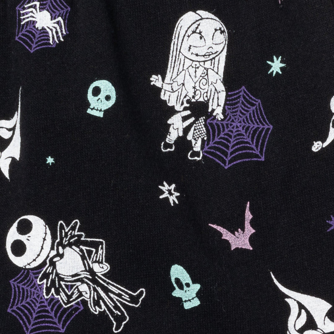 Disney Nightmare Before Christmas Fleece Pullover Hoodie Bodysuit and Pants 3 Piece Outfit Set - imagikids