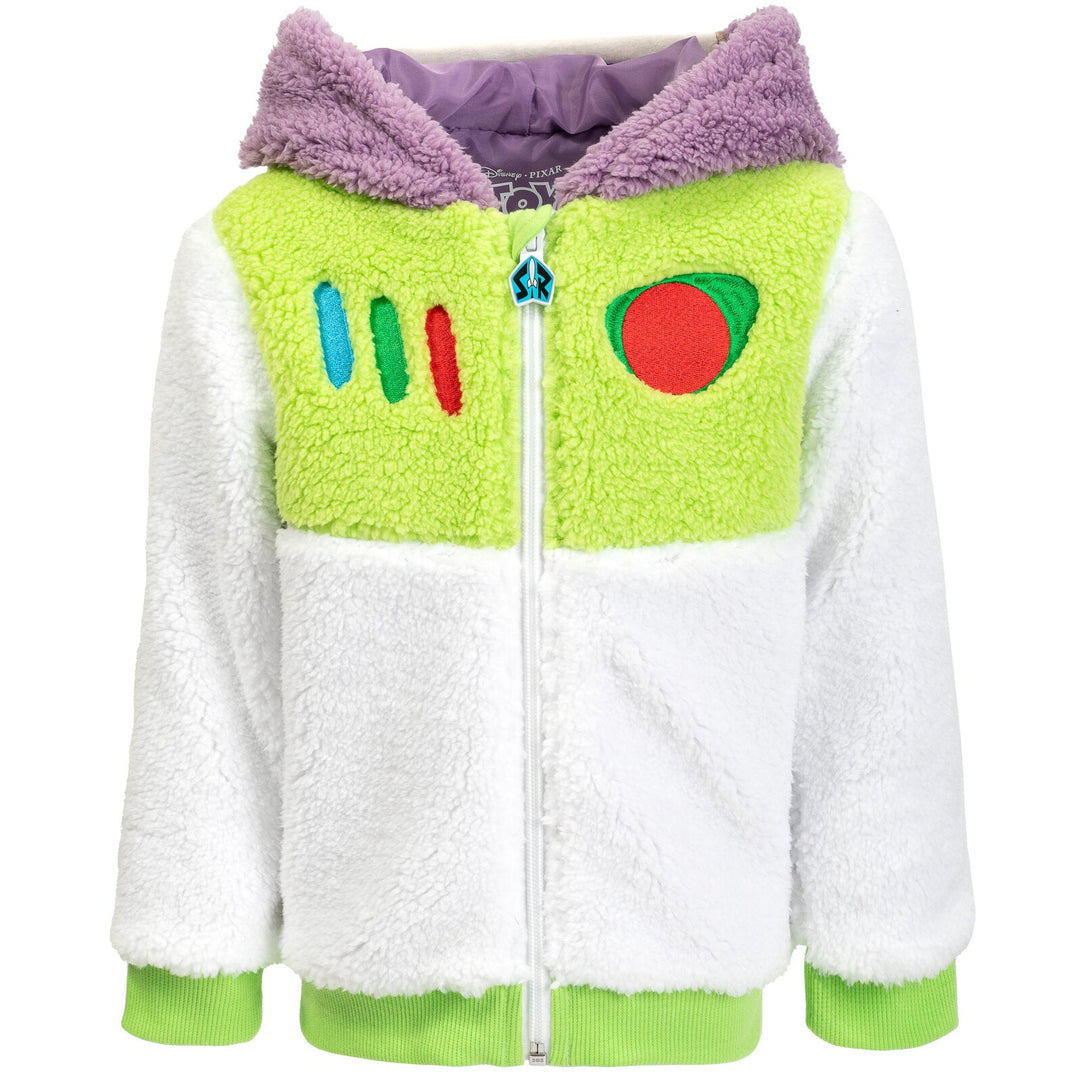 Disney Pixar Buzz Lightyear Zip-Up Costume Hoodie with Hair - imagikids