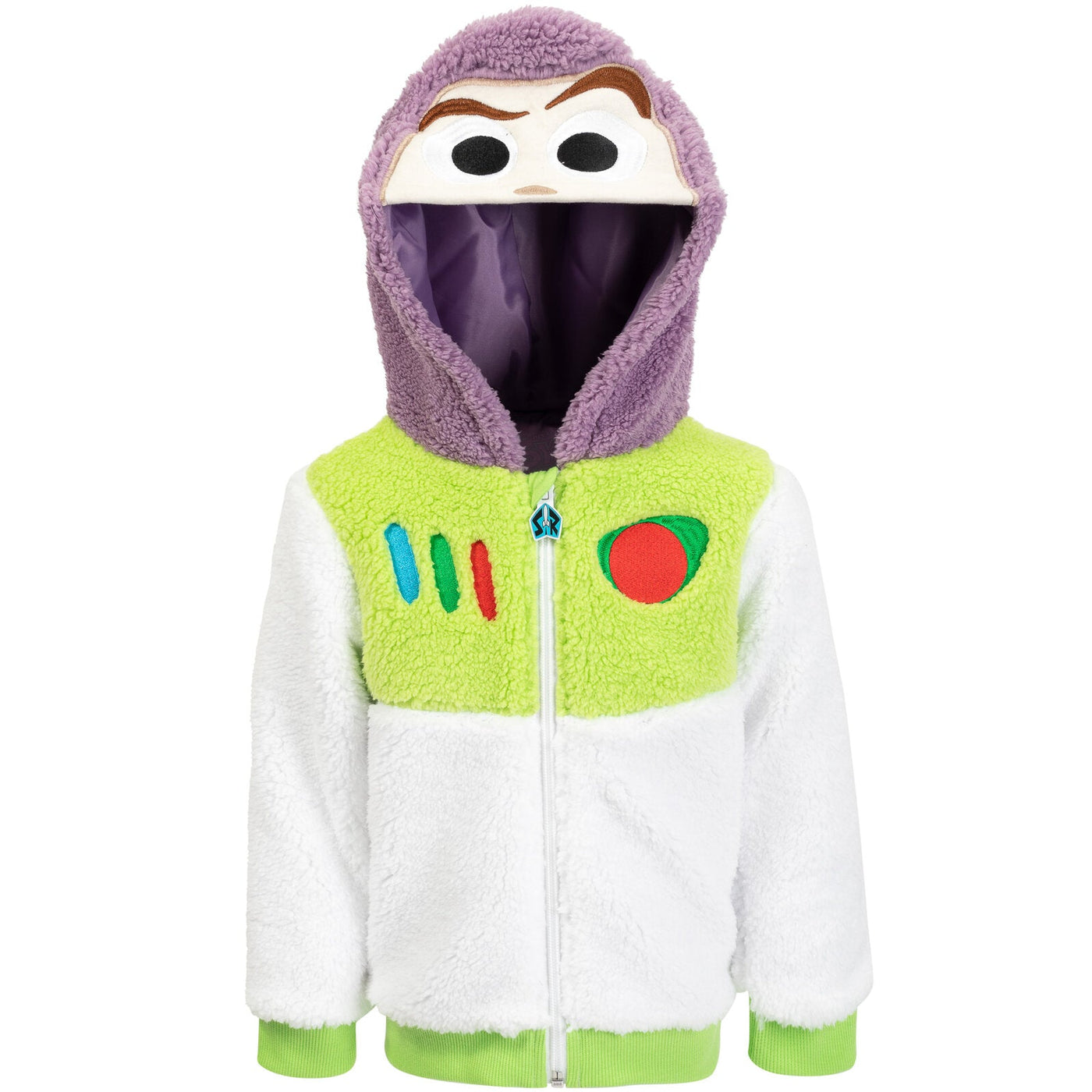 Disney Pixar Buzz Lightyear Zip-Up Costume Hoodie with Hair - imagikids