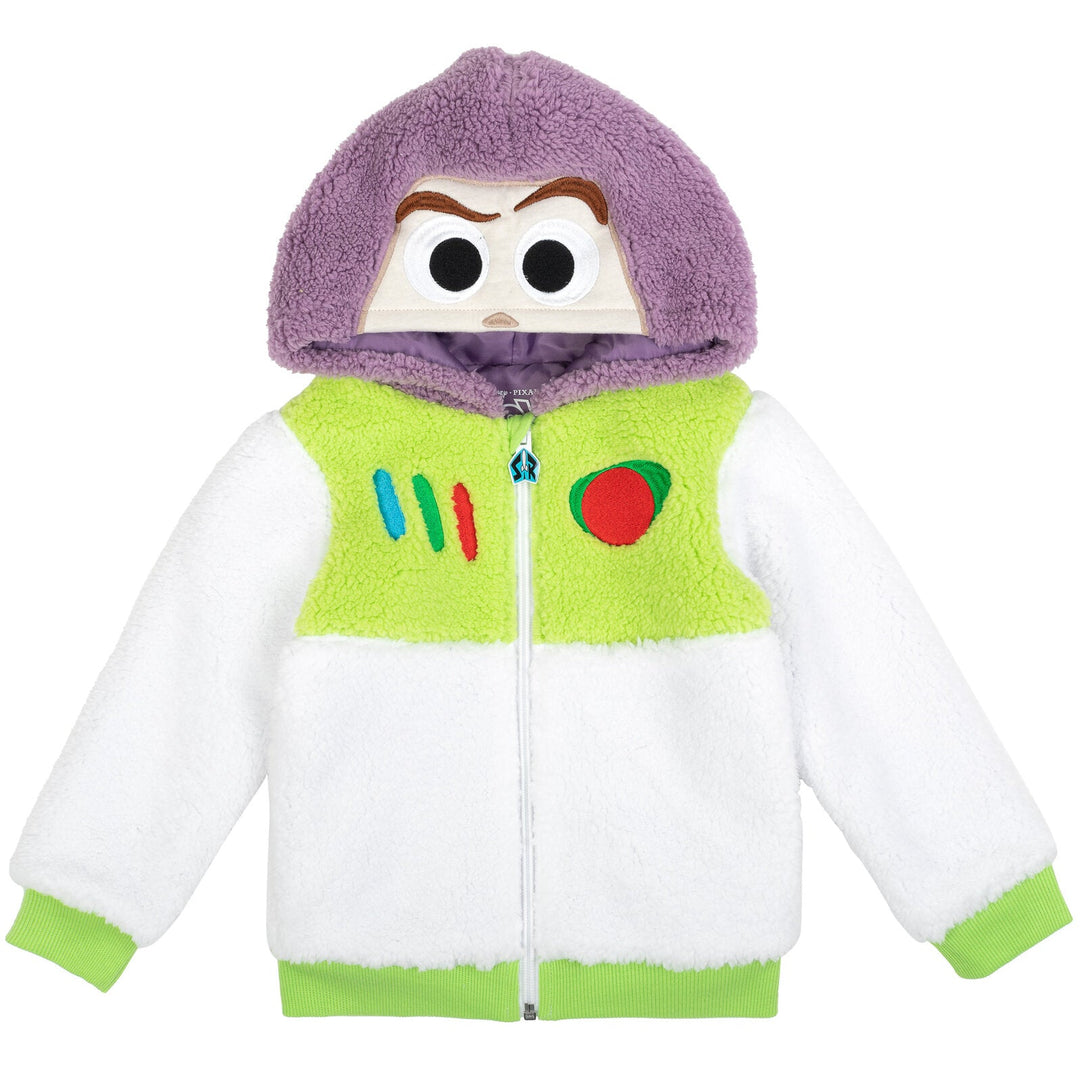 Disney Pixar Buzz Lightyear Zip-Up Costume Hoodie with Hair - imagikids