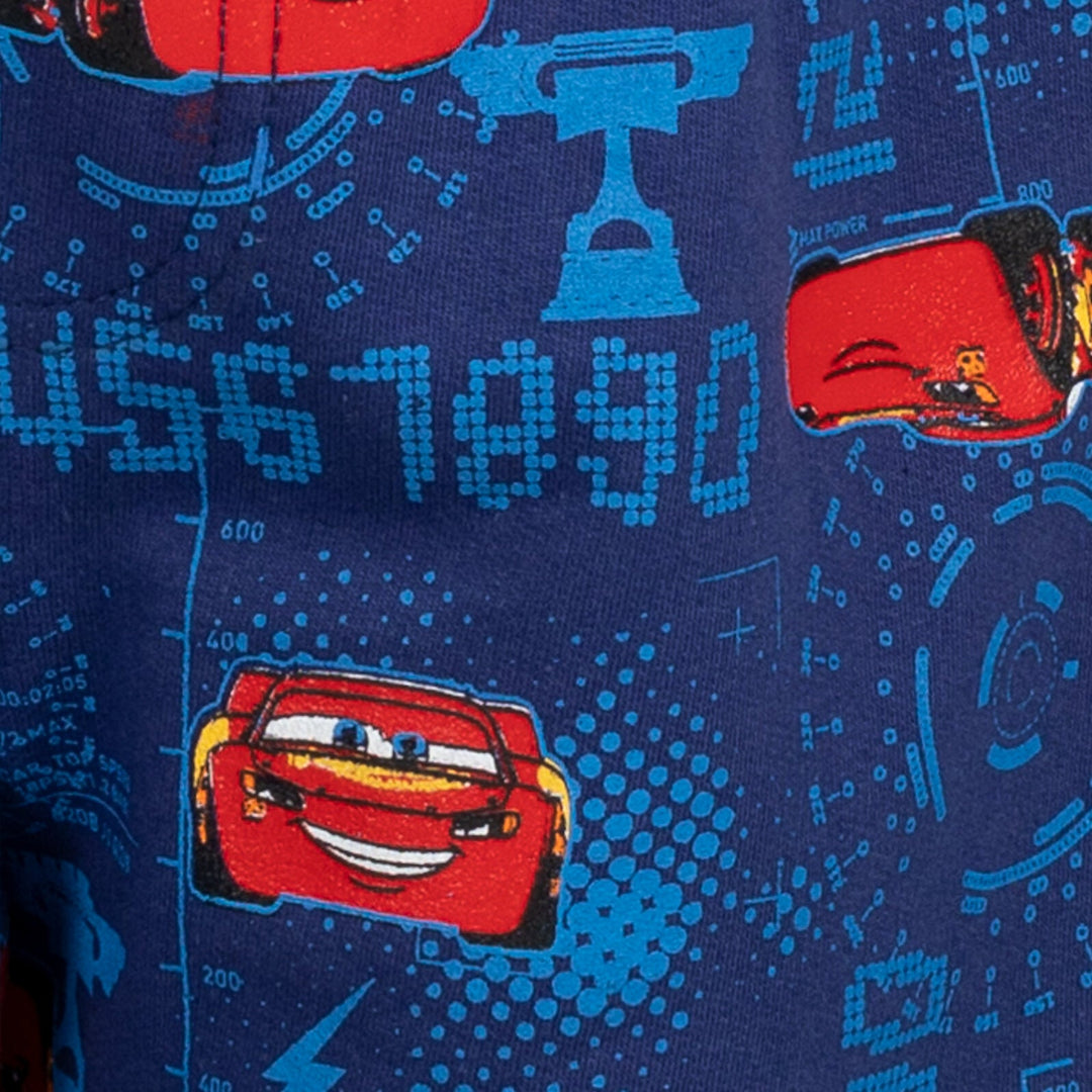 Disney Pixar Cars Lightning McQueen T-Shirt and French Terry Shorts Outfit Set - imagikids