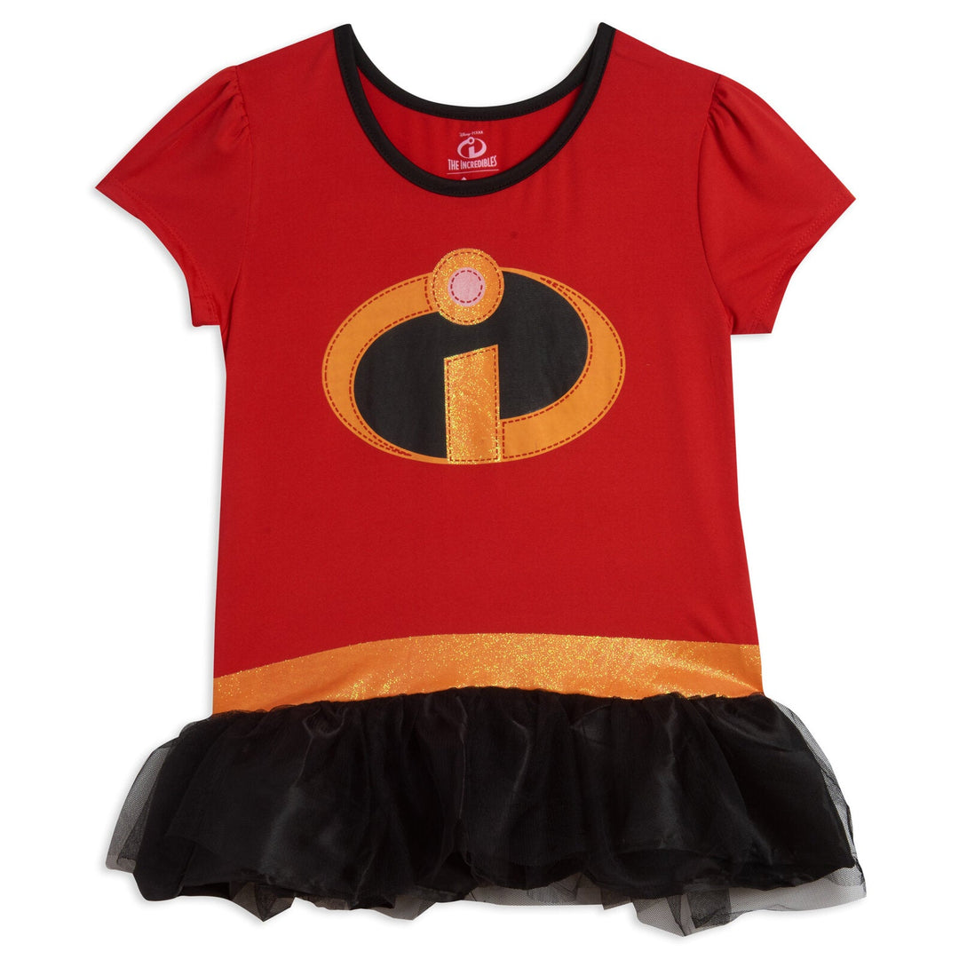 Disney Pixar Incredibles Violet Cosplay Costume T-Shirt Dress Leggings and Headband 3 Piece Set - imagikids