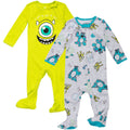 Disney Pixar Monsters Inc. Paquete de 2 overoles con cremallera para cosplay Sleep N' Play