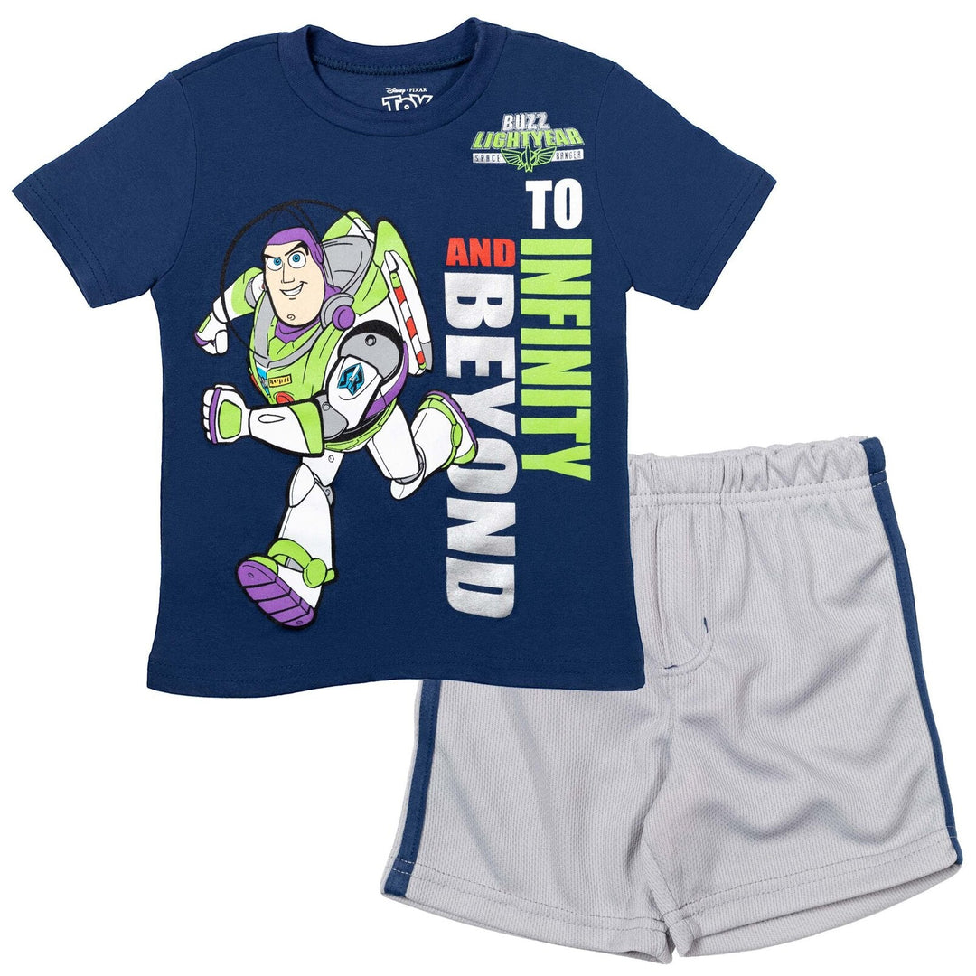 Disney Pixar Toy Story Athletic T-Shirt Mesh Shorts Outfit Set - imagikids