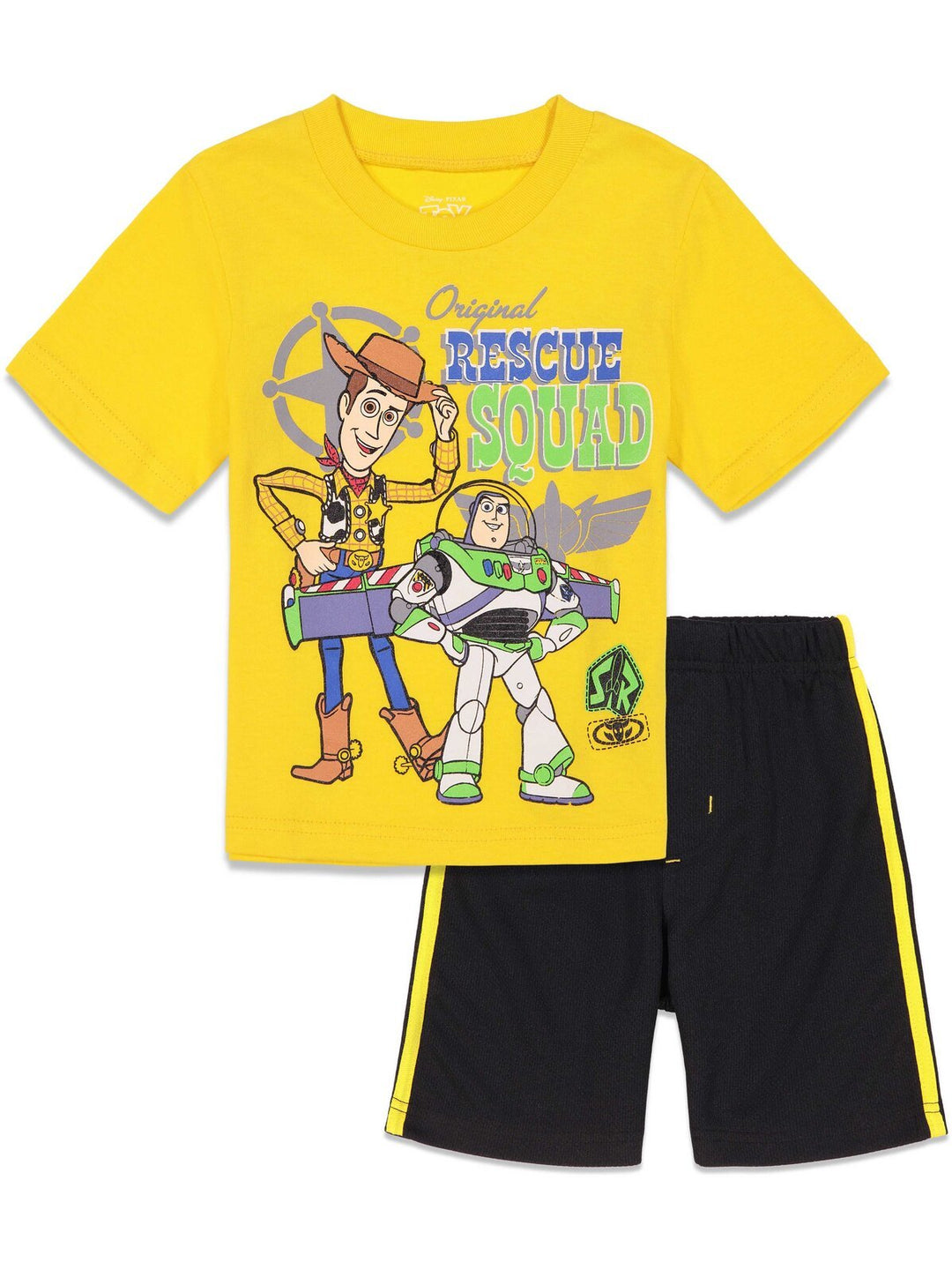 Disney Pixar Toy Story Athletic T-Shirt Mesh Shorts Outfit Set - imagikids