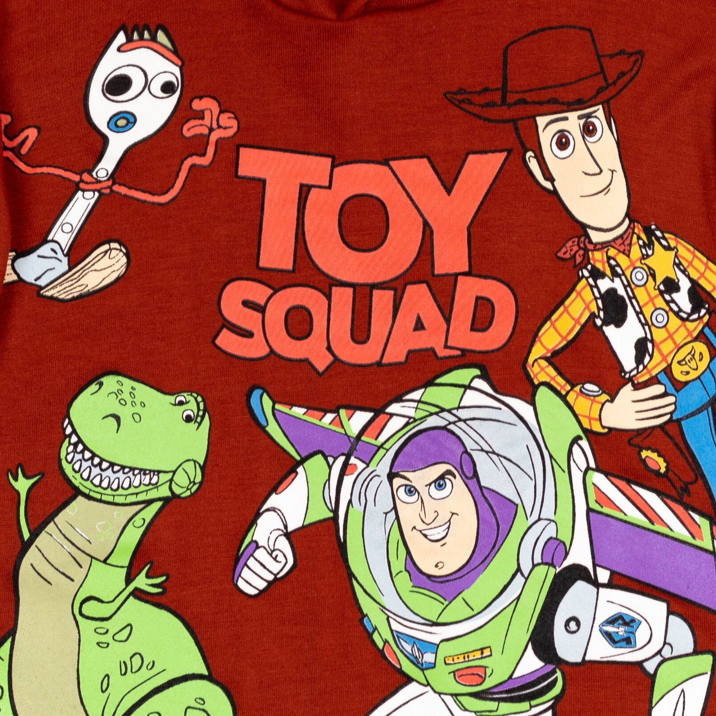 Disney Pixar Toy Story Buzz Lightyear Woody Rex Forky Fleece Pullover Hoodie - imagikids