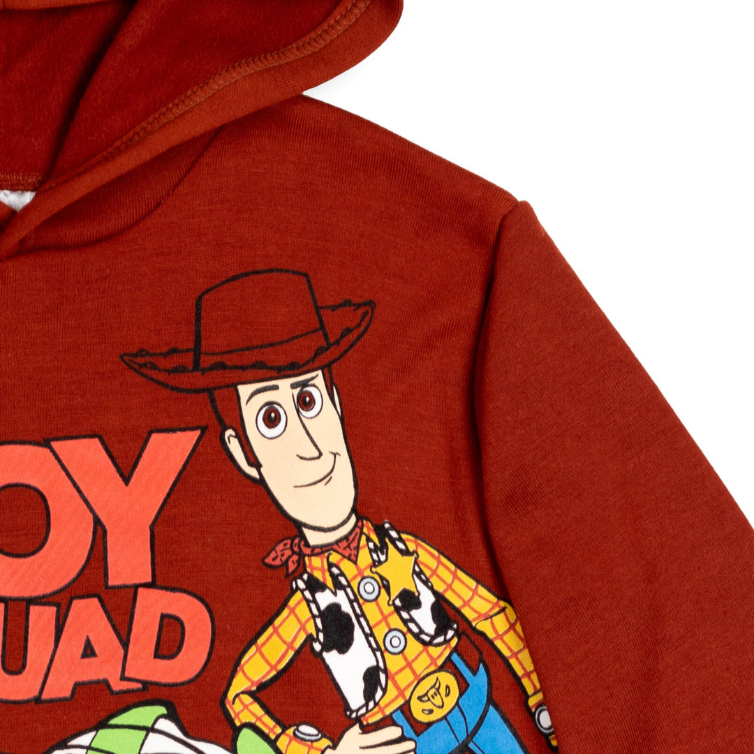 Disney Pixar Toy Story Buzz Lightyear Woody Rex Forky Fleece Pullover Hoodie - imagikids