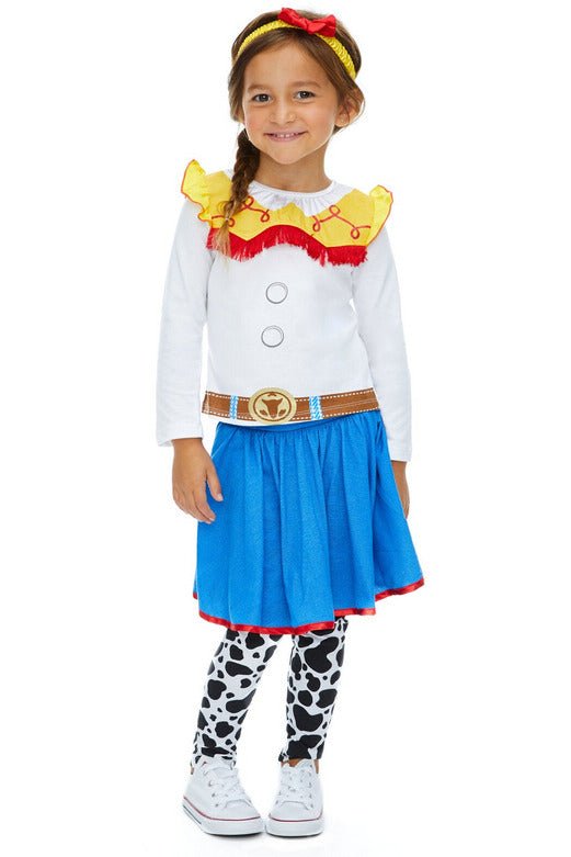 Disney Pixar Toy Story Jessie Cosplay T-Shirt Skegging and Headband 3 Piece - imagikids