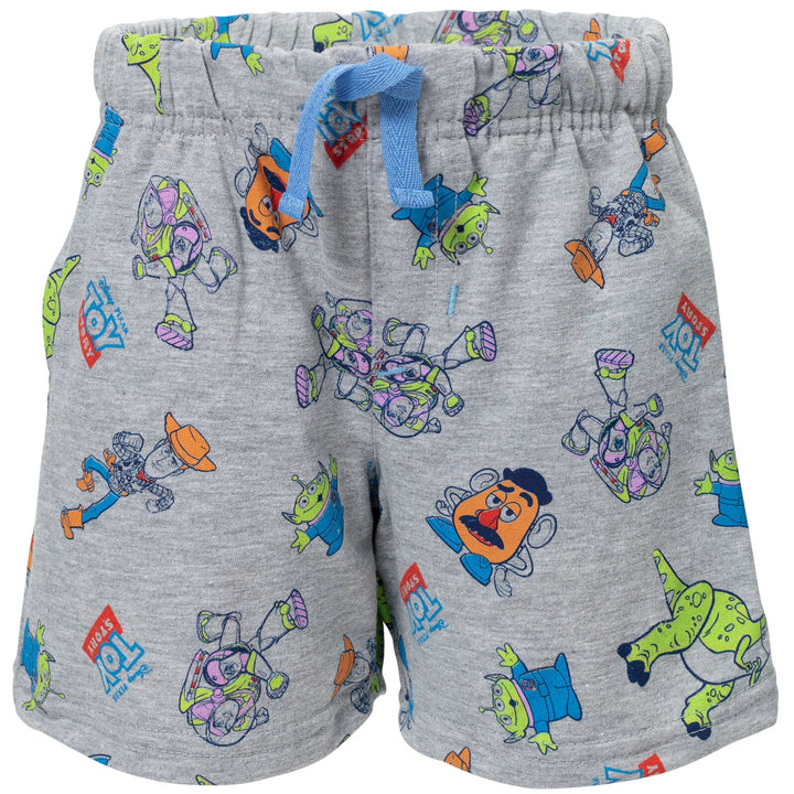 Disney Pixar Toy Story T-Shirt and French Terry Shorts Outfit Set - imagikids