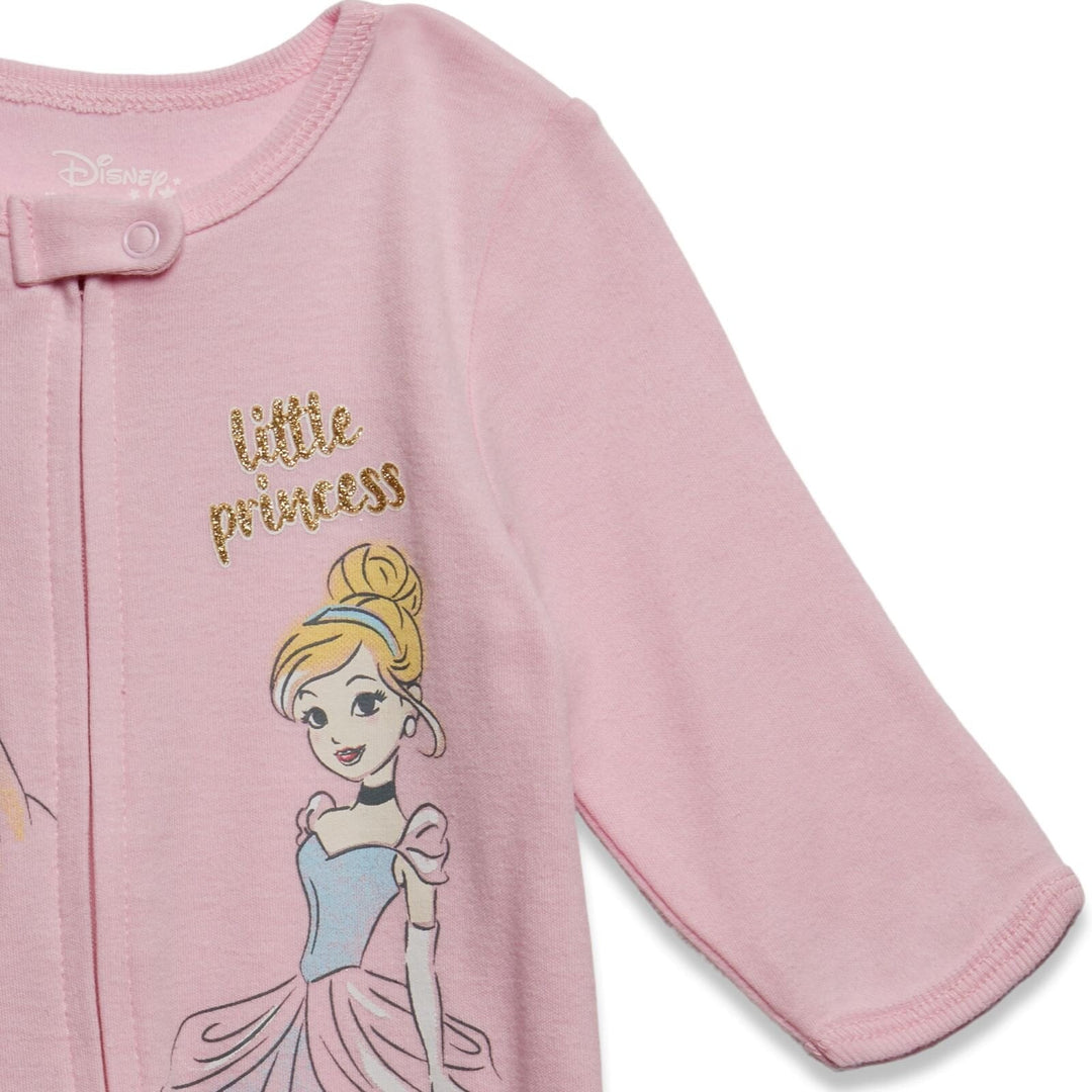 Disney Princess 2 Pack Zip Up Sleep N' Play Coveralls - imagikids