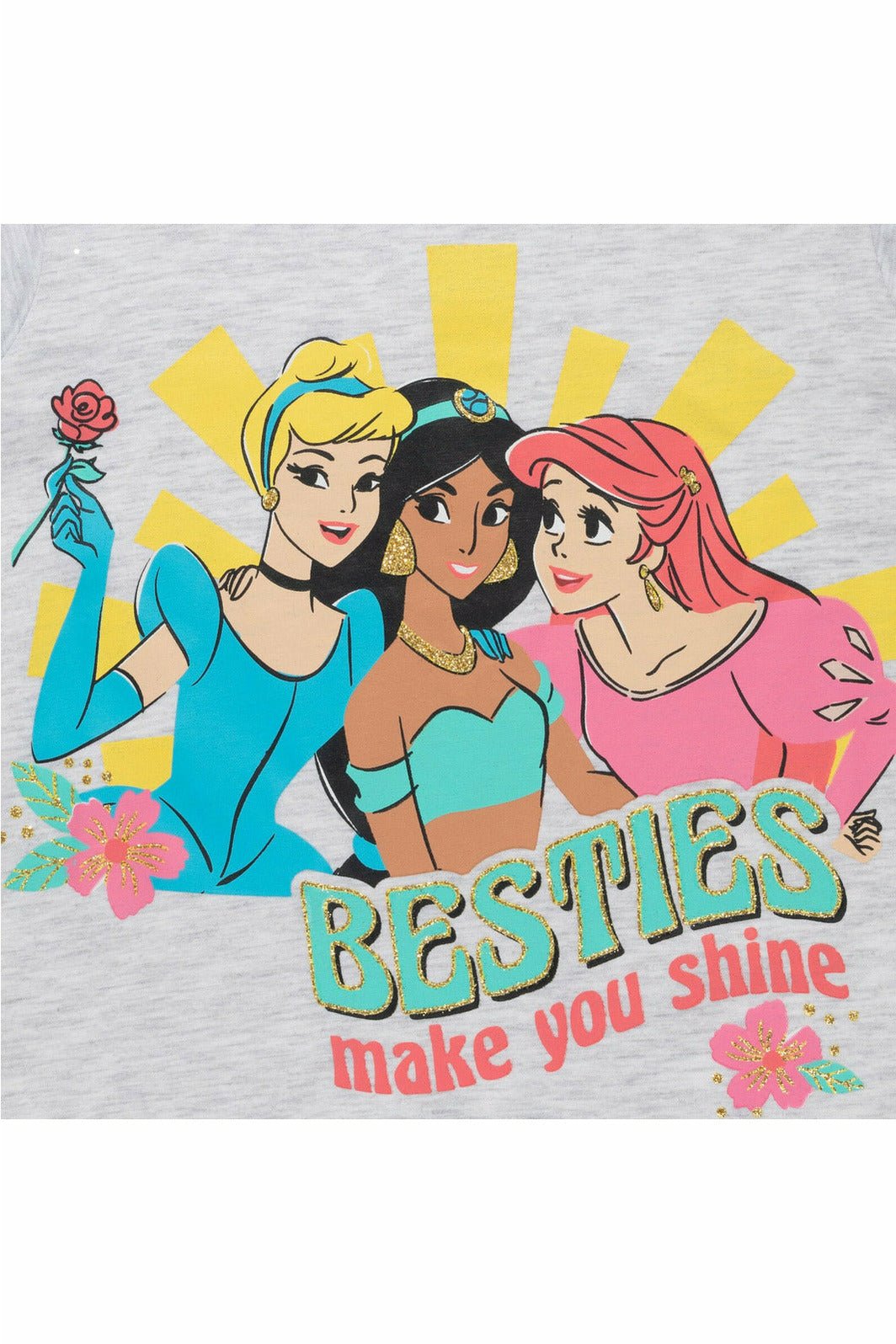 Disney Princess 3 Pack Graphic T-Shirts - imagikids