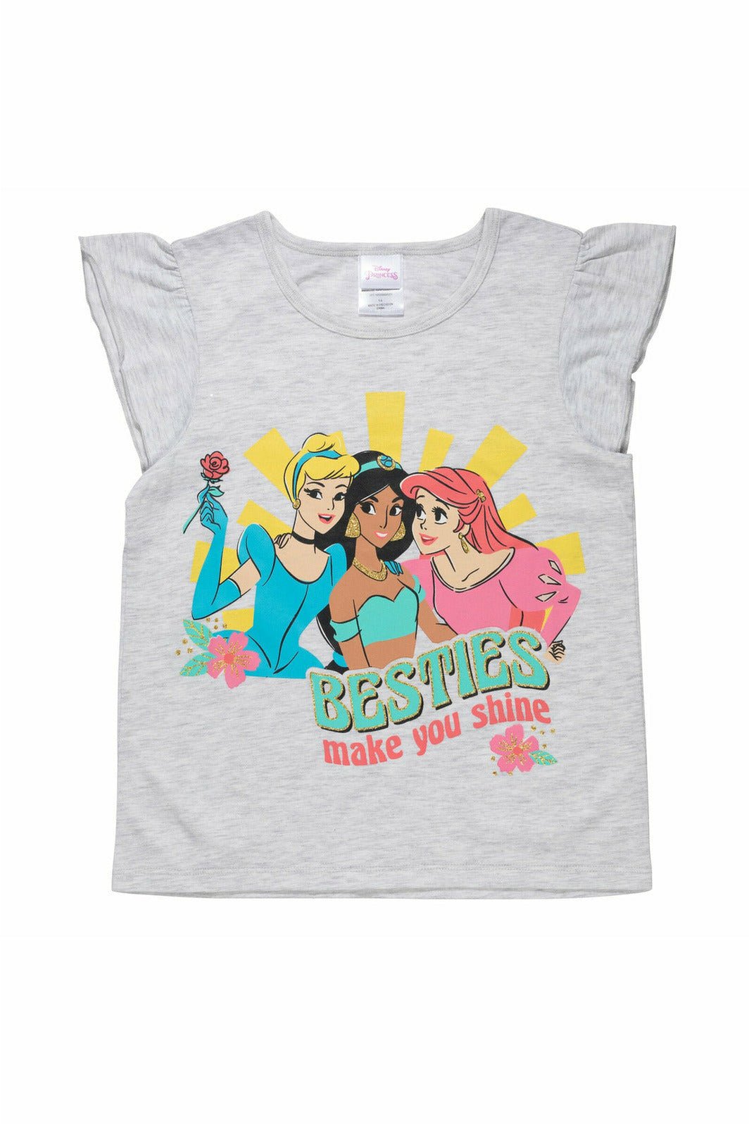 Disney Princess 3 Pack Graphic T-Shirts - imagikids