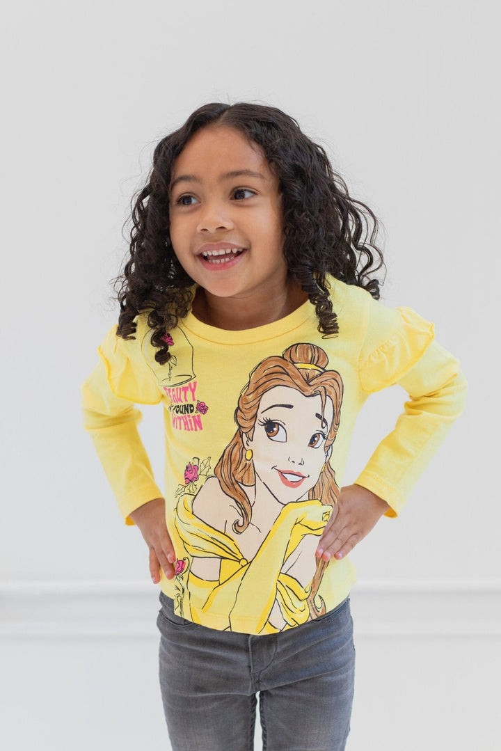 Disney Princess 3 Pack Long Sleeve T-Shirts - imagikids