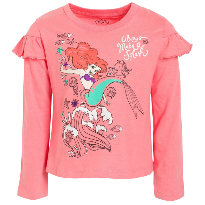 Disney Princess 3 Pack Long Sleeve T-Shirts - imagikids