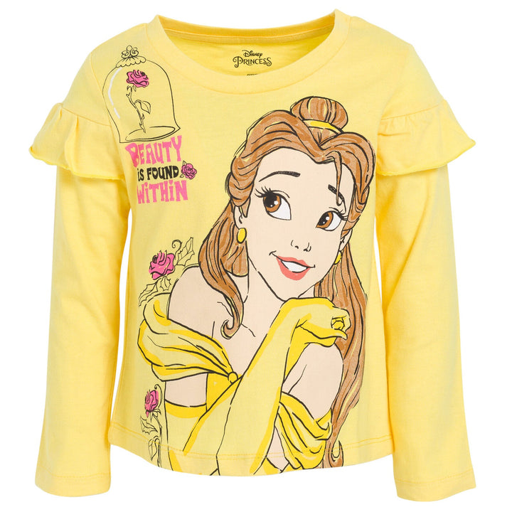 Disney Princess 3 Pack Long Sleeve T-Shirts - imagikids