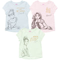 Disney Princess 3 Pack T-Shirts