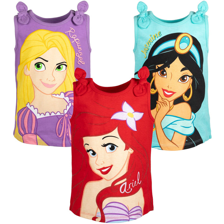 Disney Princess 3 Pack Tank Top Shirts - imagikids