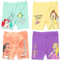 Pack de 4 camisetas de princesas Disney