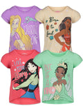 Disney Princess 4 Pack T-Shirts
