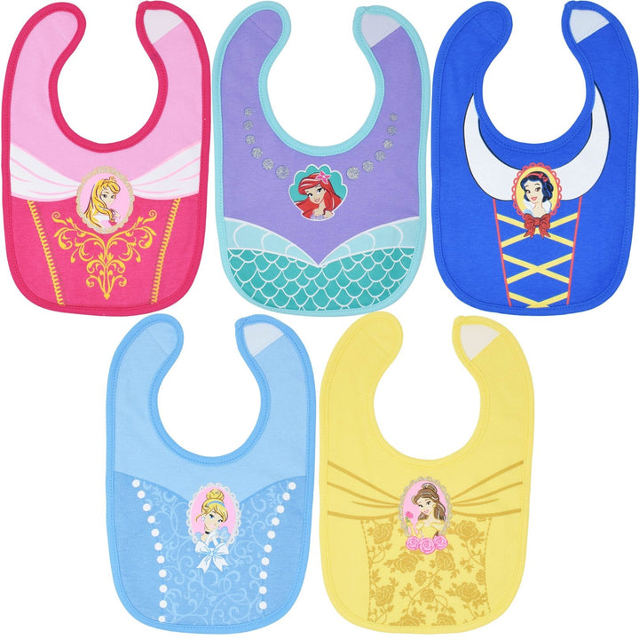 Disney Princess 5 Pack Bibs - imagikids