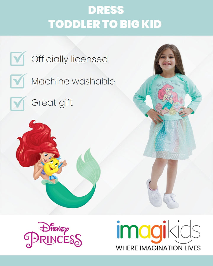 Disney Princess Ariel French Terry Dress - imagikids