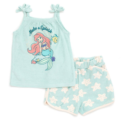 Disney Princess Ariel Tank Top and Active Retro Dolphin Shorts - imagikids