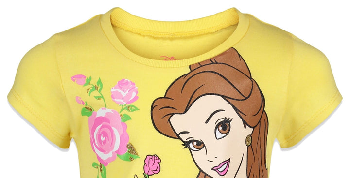 Disney Princess Belle Ariel Cinderella 4 Pack T-Shirts Infant to Big Kid - imagikids